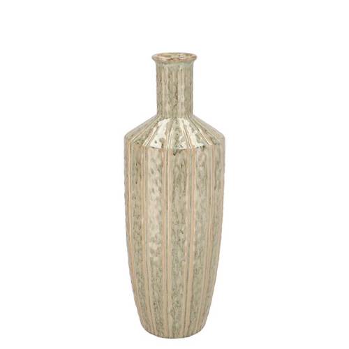 Keramik Vase Sifan grün 13x13x37cm