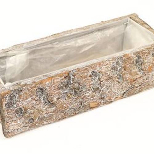 Holz Übertopf Rechteck 30x12x09cm