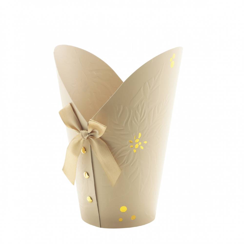 Potcover Gloria creme D15.5cm H21cm