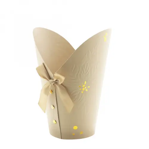 Potcover Gloria creme D15.5cm H21cm