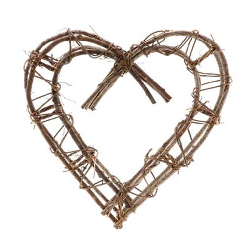 Kranz Herz Rebe D40cm