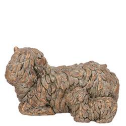 Beton Stier gold 17x10x10cm