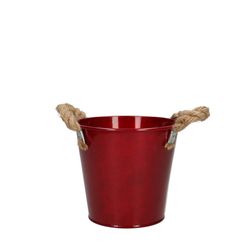 Zink Chris rot D13cm H12cm