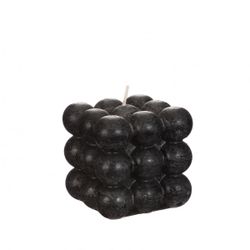 Kerze Bubble schwarz 08x08cm