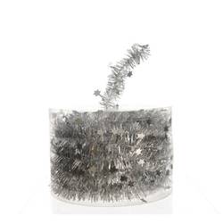 Deko Girlande Lametta silber D03cm L700cm
