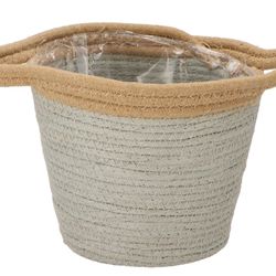 Korb Henkel Tripoli grau/natur D20cm H18cm