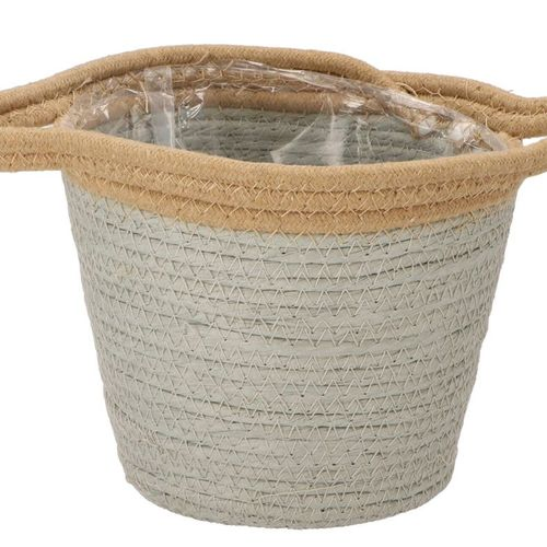 Korb Henkel Tripoli grau/natur D20cm H18cm