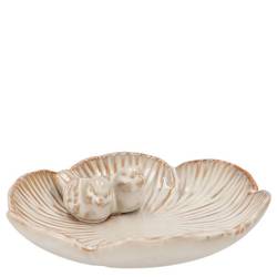 Vogeltrinkschale Sifan weiss 20x20x06cm