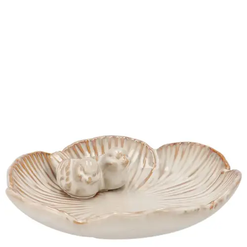 Vogeltrinkschale Sifan weiss 20x20x06cm