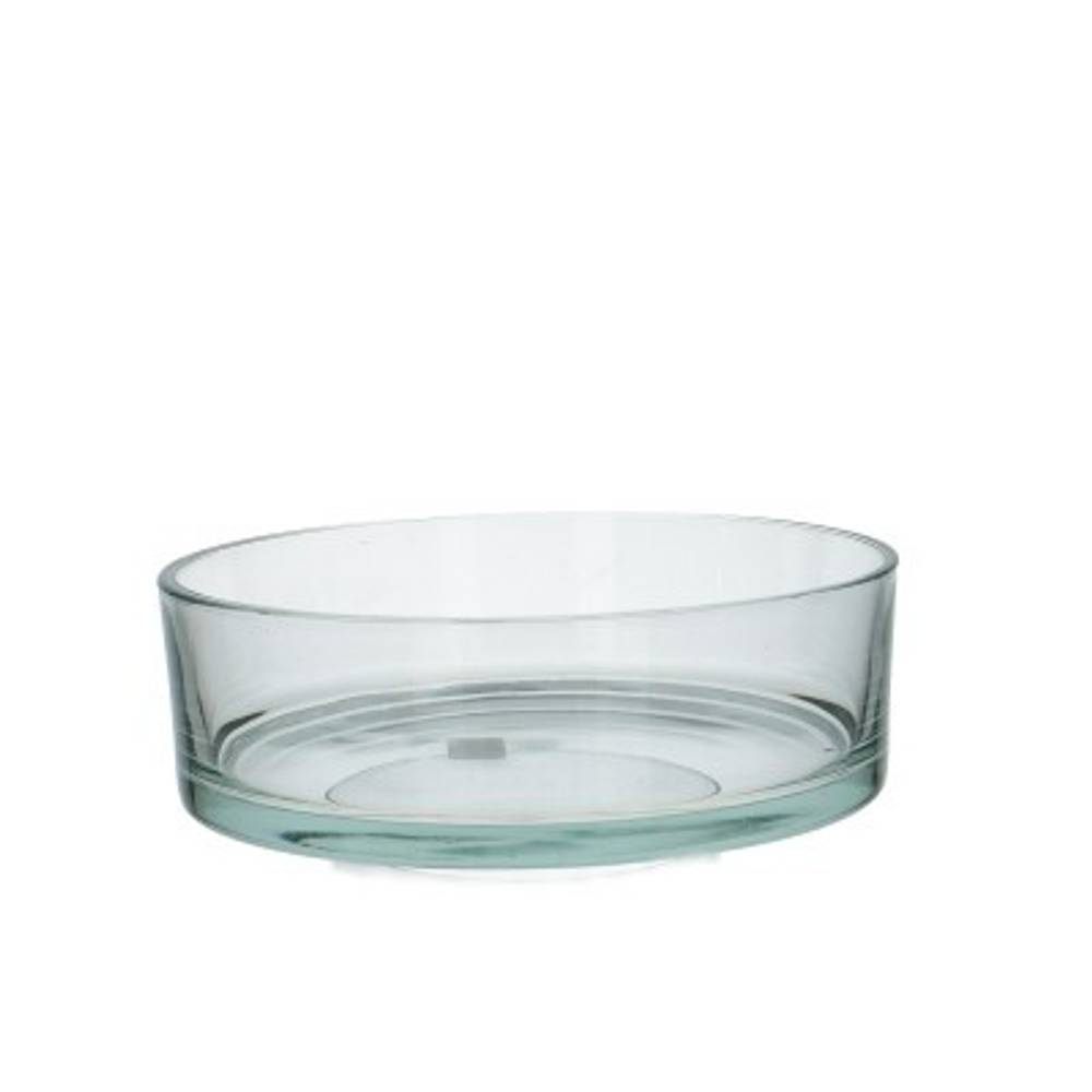 Glas Schale Rund D25cm H8cm