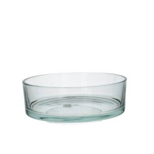 Glas Schale Rund D25cm H8cm