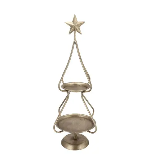Metall Etagere Kaya gold 20x20x63cm