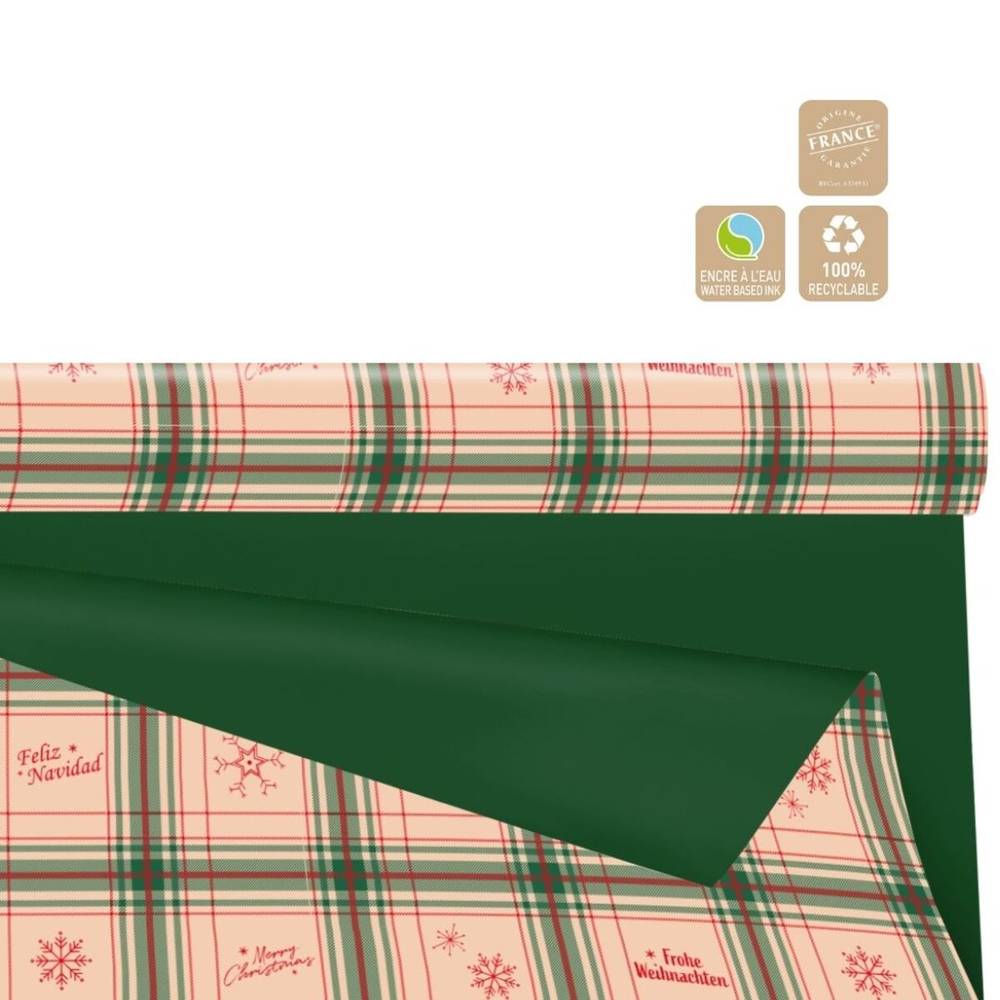 Papier Rolle 80cm 25m Duo Mat Glasgow grün
