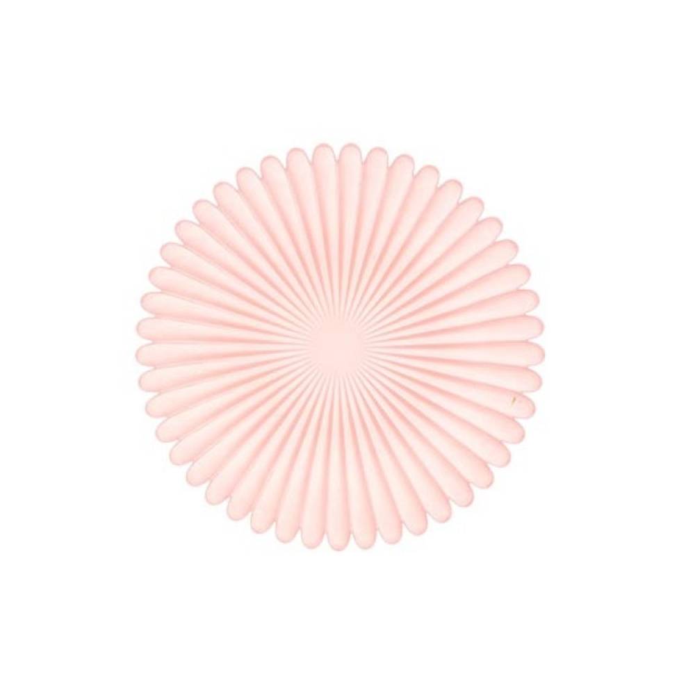 Glas Teller Blütenblatt rosa D27cm