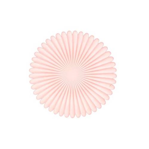 Glas Teller Blütenblatt rosa D27cm