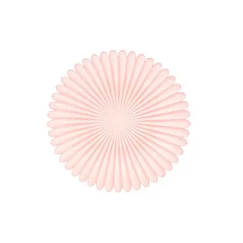 Glas Teller Blütenblatt rosa D27cm