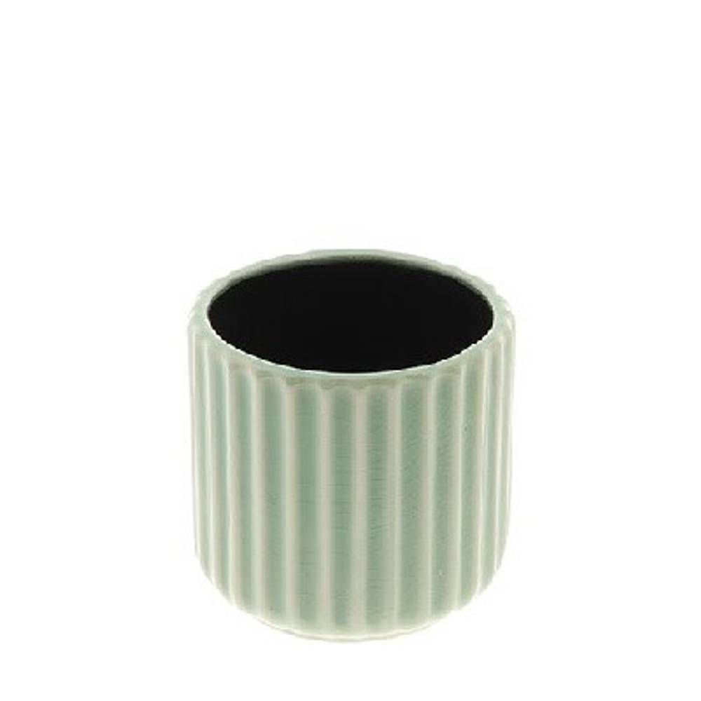 Keramik Übertopf Codi hell grün D12cm H10cm