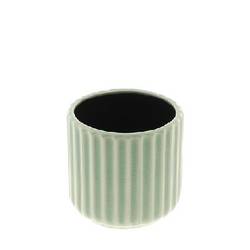 Keramik Übertopf Codi hell grün D12cm H10cm