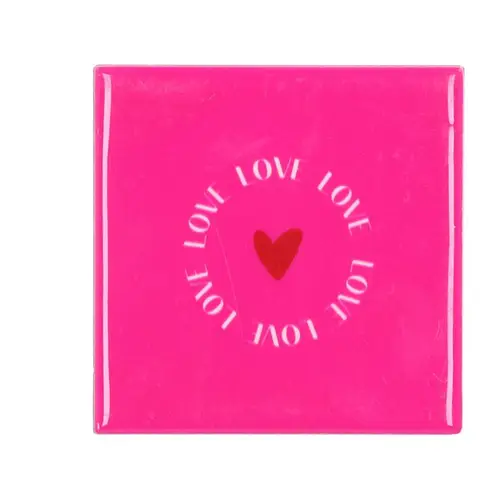 Fliese Love fuschia 10x10x01cm