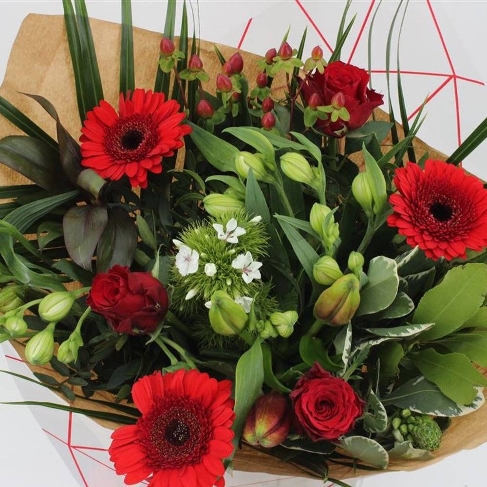 Strauß rot Rosen Spezial Muttertag 50cm 21Stiele