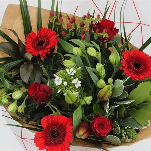 Strauß rot Rosen Spezial Muttertag 50cm 21Stiele