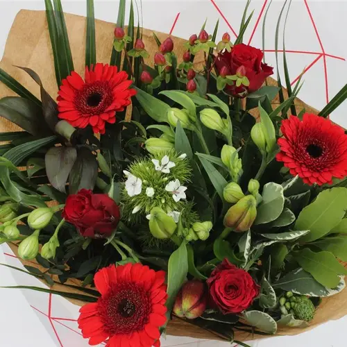 Strauß rot Rosen Spezial Muttertag 50cm 21Stiele