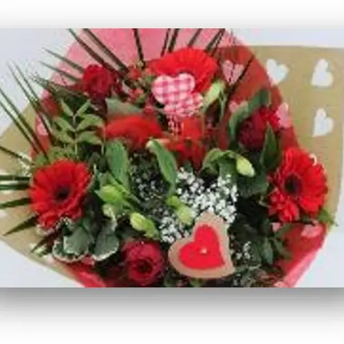 Strauß rot Rosen Spezial Valentin 50cm 21Stiele