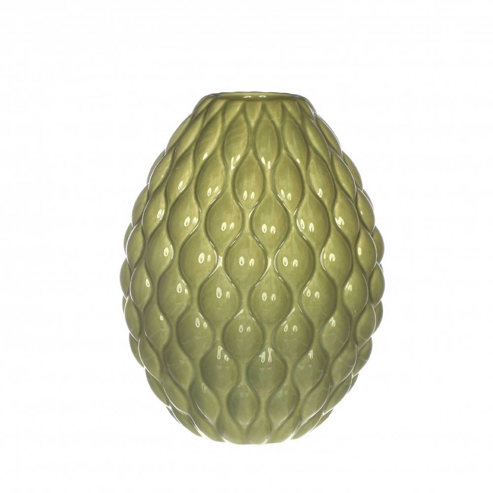 Keramik Vase Bubbles grün D03/11.5cm H15cm