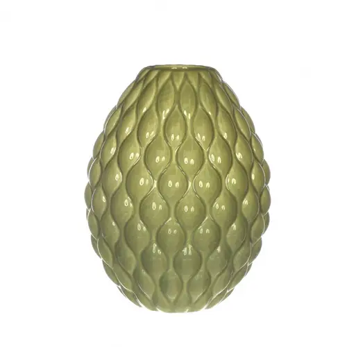Keramik Vase Bubbles grün D03/11.5cm H15cm