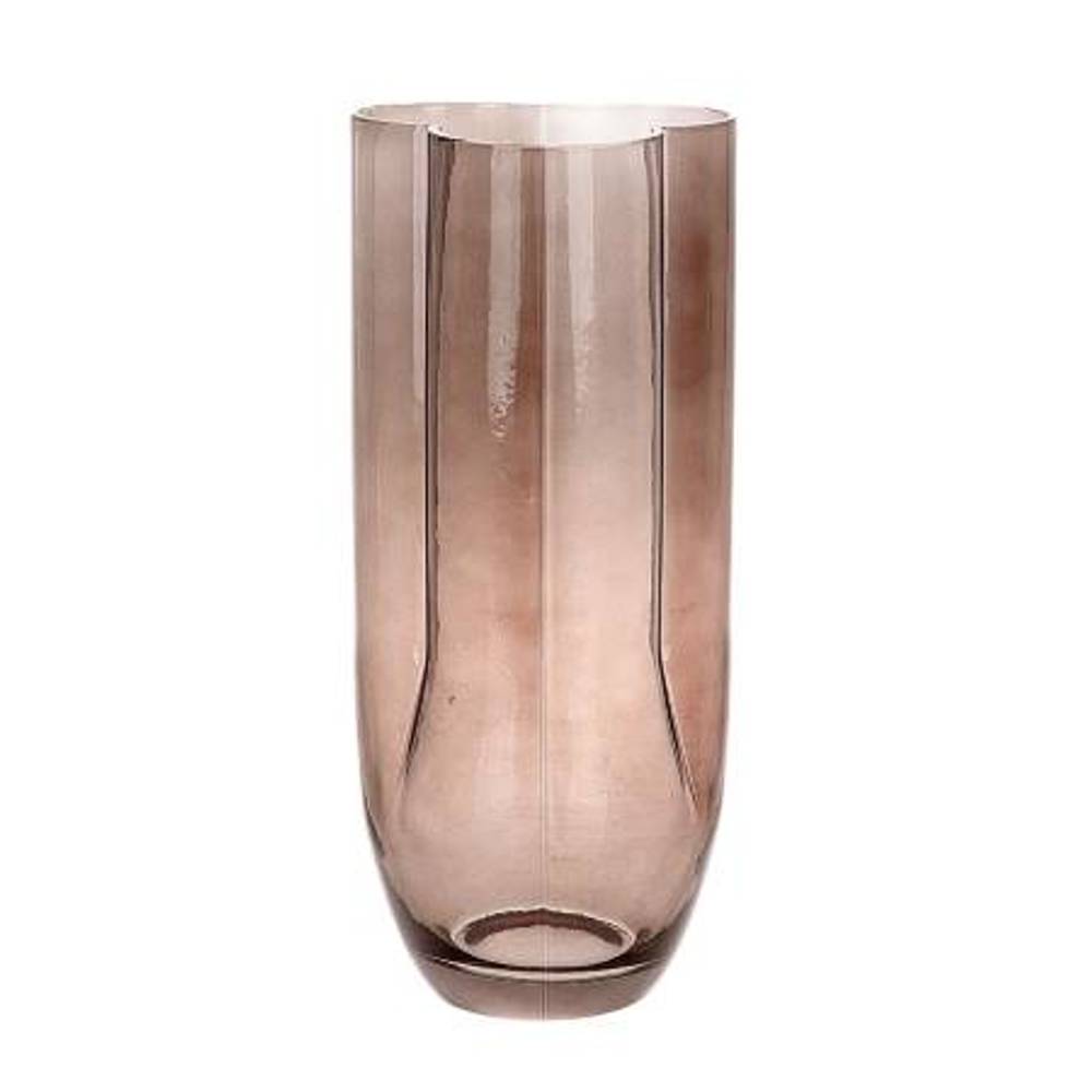 Glas Vase Bijoux braun D15cm H35cm
