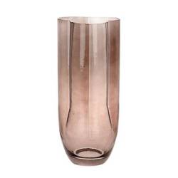 Glas Vase Bijoux braun D15cm H35cm