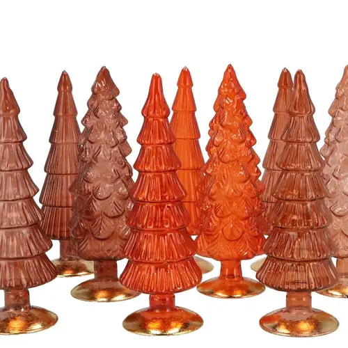 Weihnachtsbaum braun glas 9x25cm