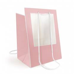 Tasche Medaillon hell rosa 30x30x40cm