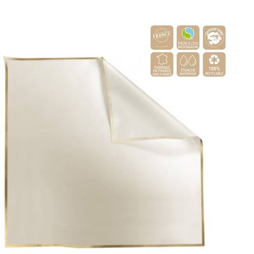 Folie Blatt Cachotier Beige 70x70cm