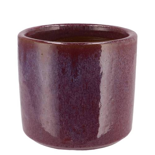 Keramik Übertopf Javea glasiert rosa D15cm H14cm