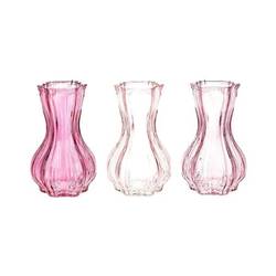 Glas Vase Marone rosa mix D09cm H15cm
