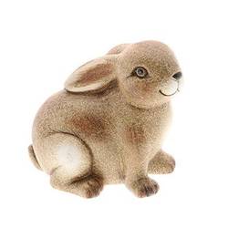 Osterhase sitzend braun D17cm H16cm