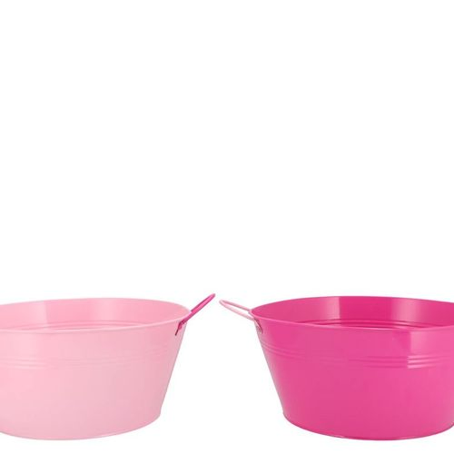 Zink Schale fuchsia/rosa 30x14cm