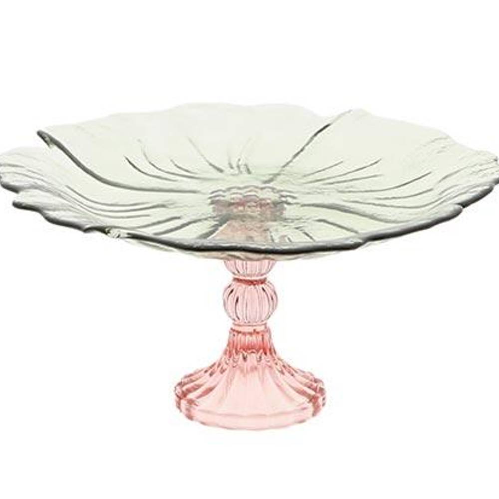 Glas Kuchenplatte Tivoli grün D24.5cm H13cm