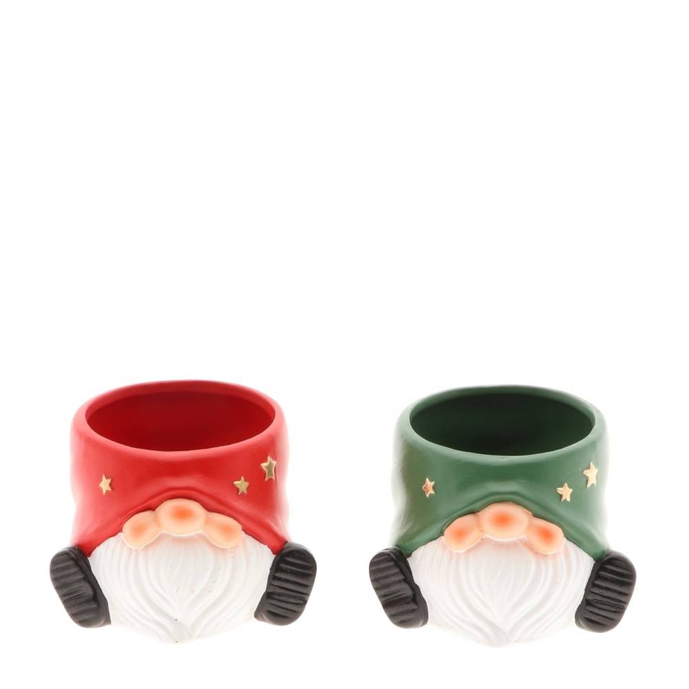 Keramik Übertopf Gnom mix D12.5cm H09cm