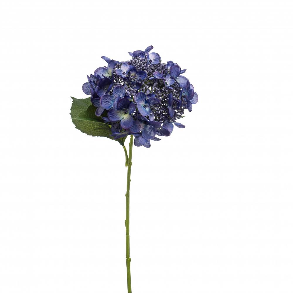 Seiden Hydrangea dunkel blau L50cm