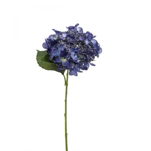 Seiden Hydrangea dunkel blau L50cm