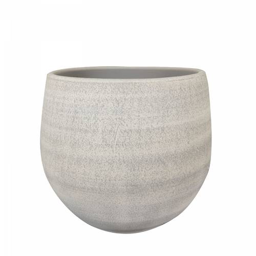 Keramik Übertopf Esra grau D26cm H26cm 