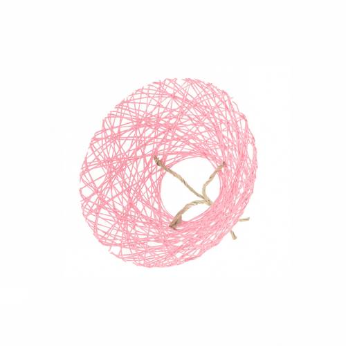 Strausshalter Papierweb rosa D20cm