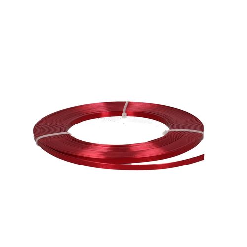 Aluminium Draht rot platt 5mm 10m