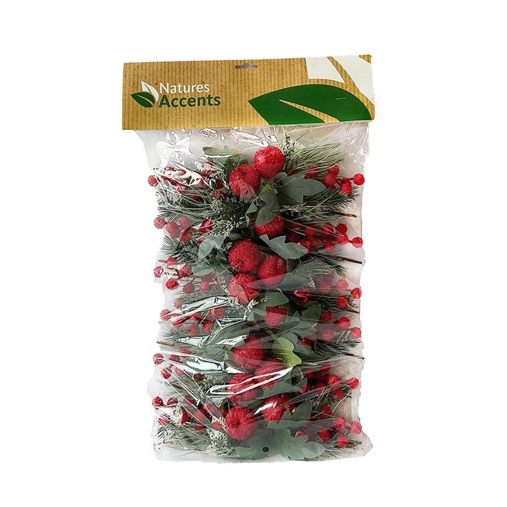 Apfel auf Stab rot L15cm D03cm