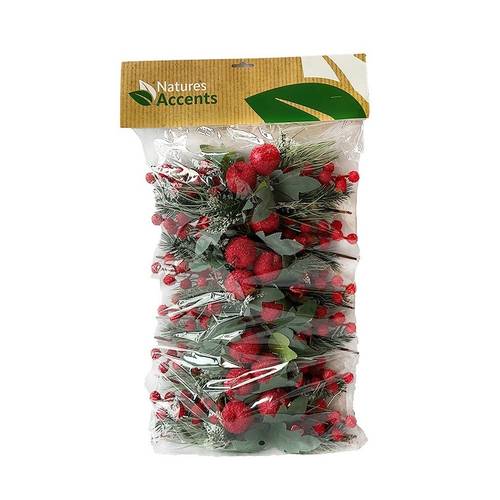 Apfel auf Stab rot L15cm D03cm