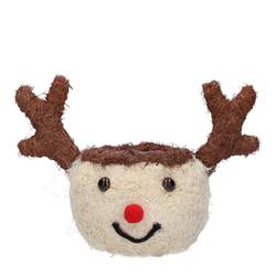 Übertopf Rentier natur 27x15x11cm 