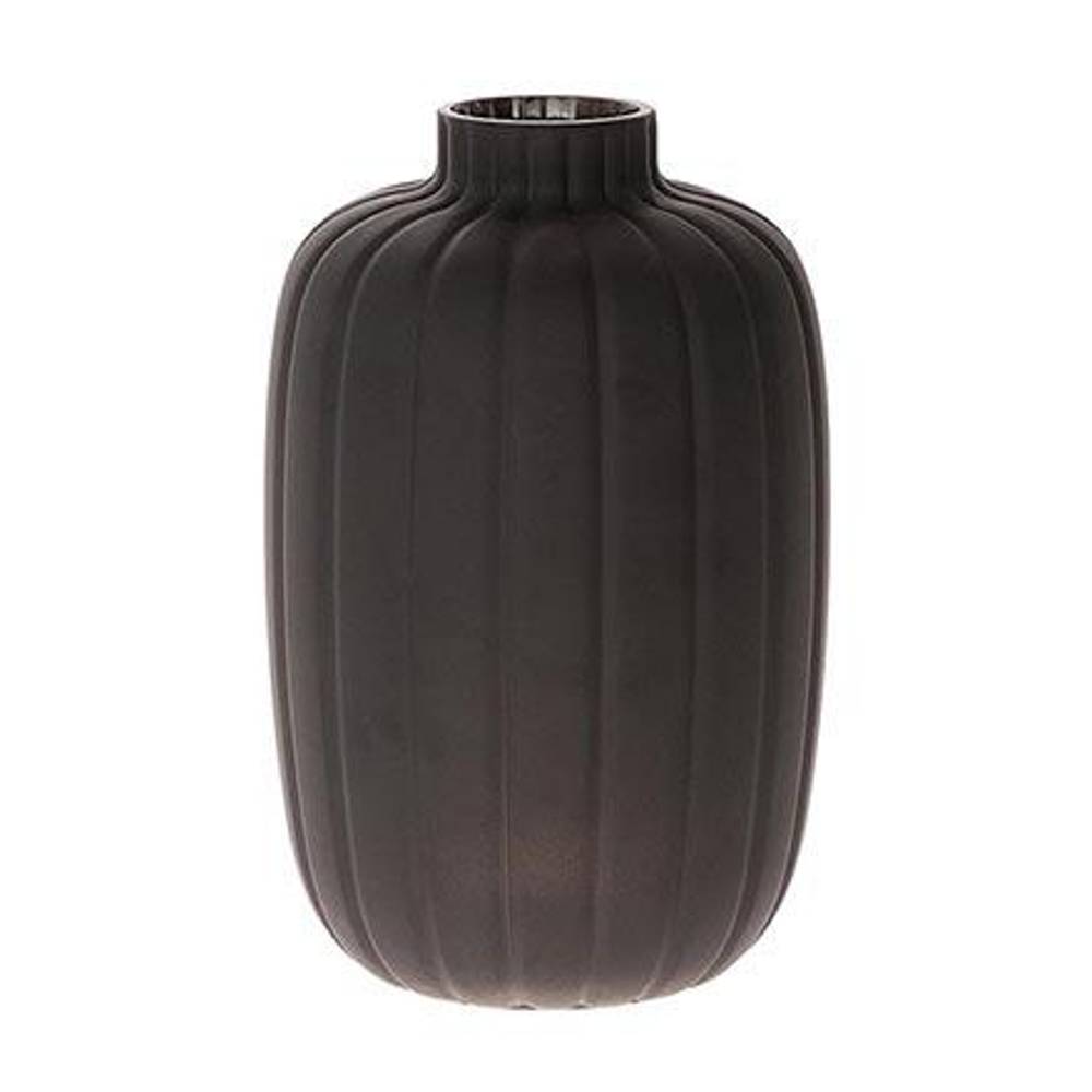 Glas Vase Dartmor schwarz D16cm H25cm