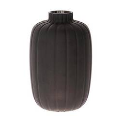 Glas Vase Dartmor schwarz D16cm H25cm